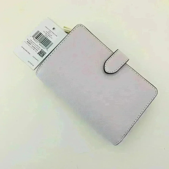 Kate Spade Madison Medium Compact Bifold Wallet Lilac Moon - Picture 2 of 4